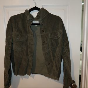Green corduroy jacket